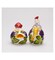 Ceramic Tuscany Rooster & Hen Salt and Pepper with Grape Theme, Farmhouse Kitchen Decor, Winery Decor, Gift for Wine Lover